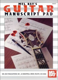 GUITAR MANUSCRIPT PAD 8 STAVES